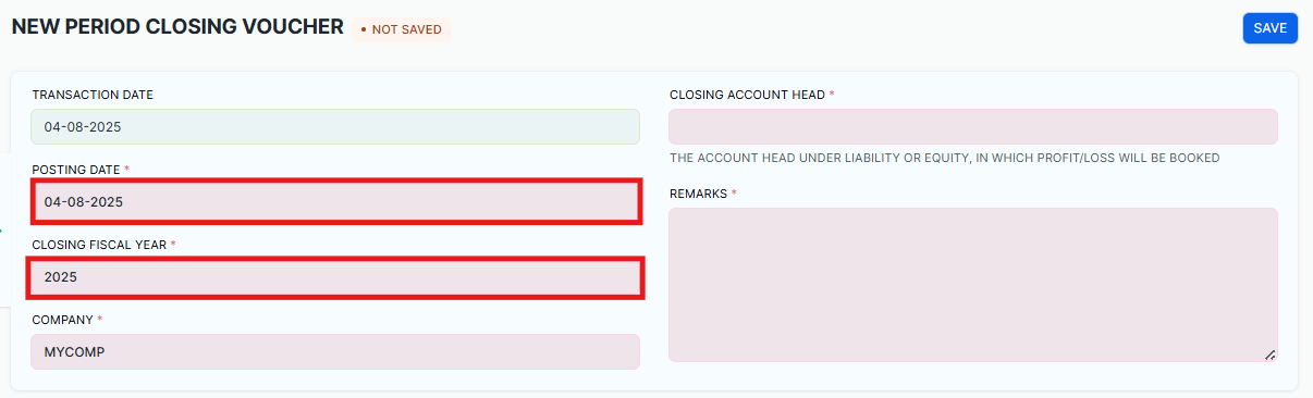 period closing dates
